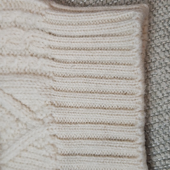 Vintage Peterborough Row 100% Wool Sweater Men's M Made in Scotland Cable Knit - Picture 12 of 13